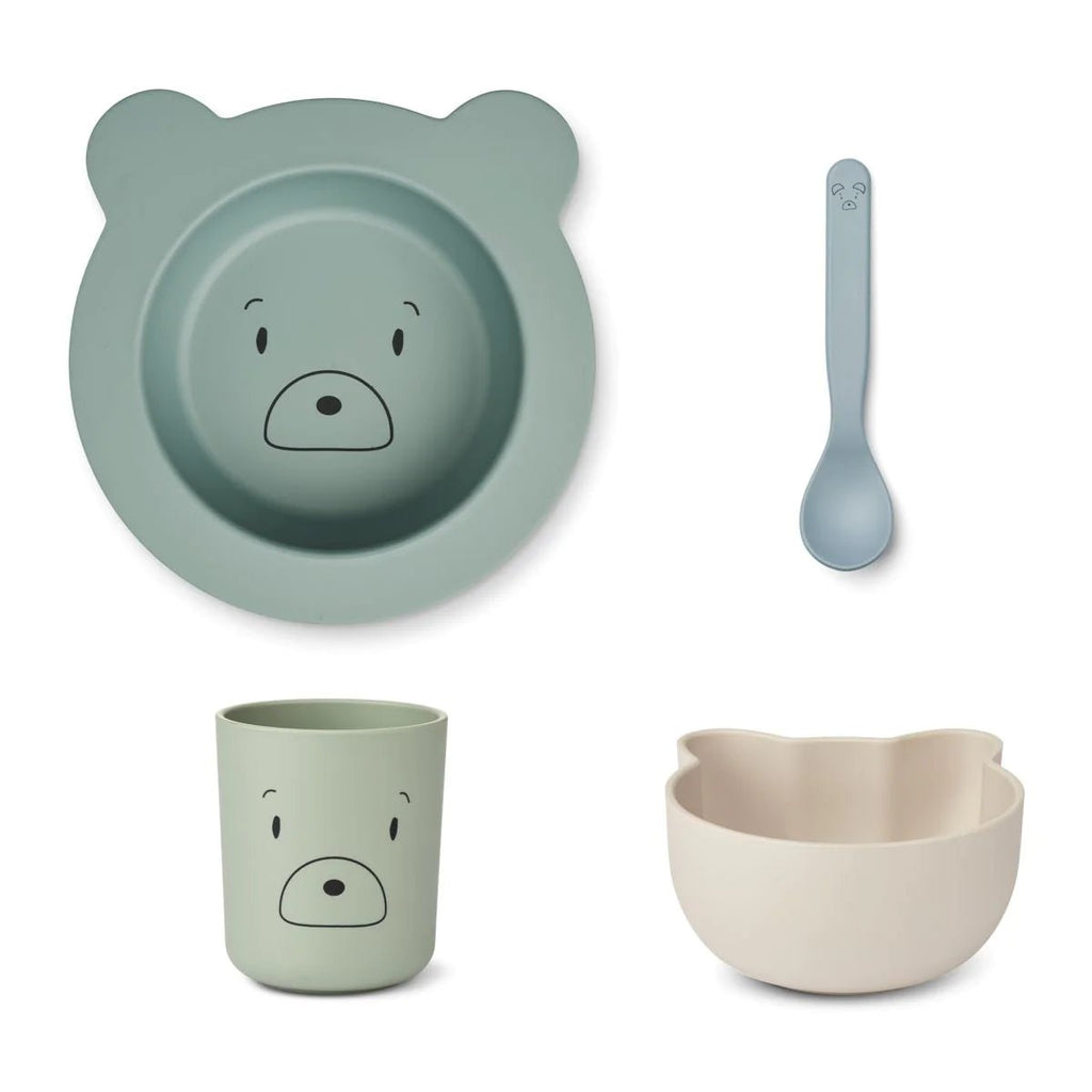 Liewood Joana Baby Set Mr Bear Dusty Mint Multi Mix - Radish Loves
