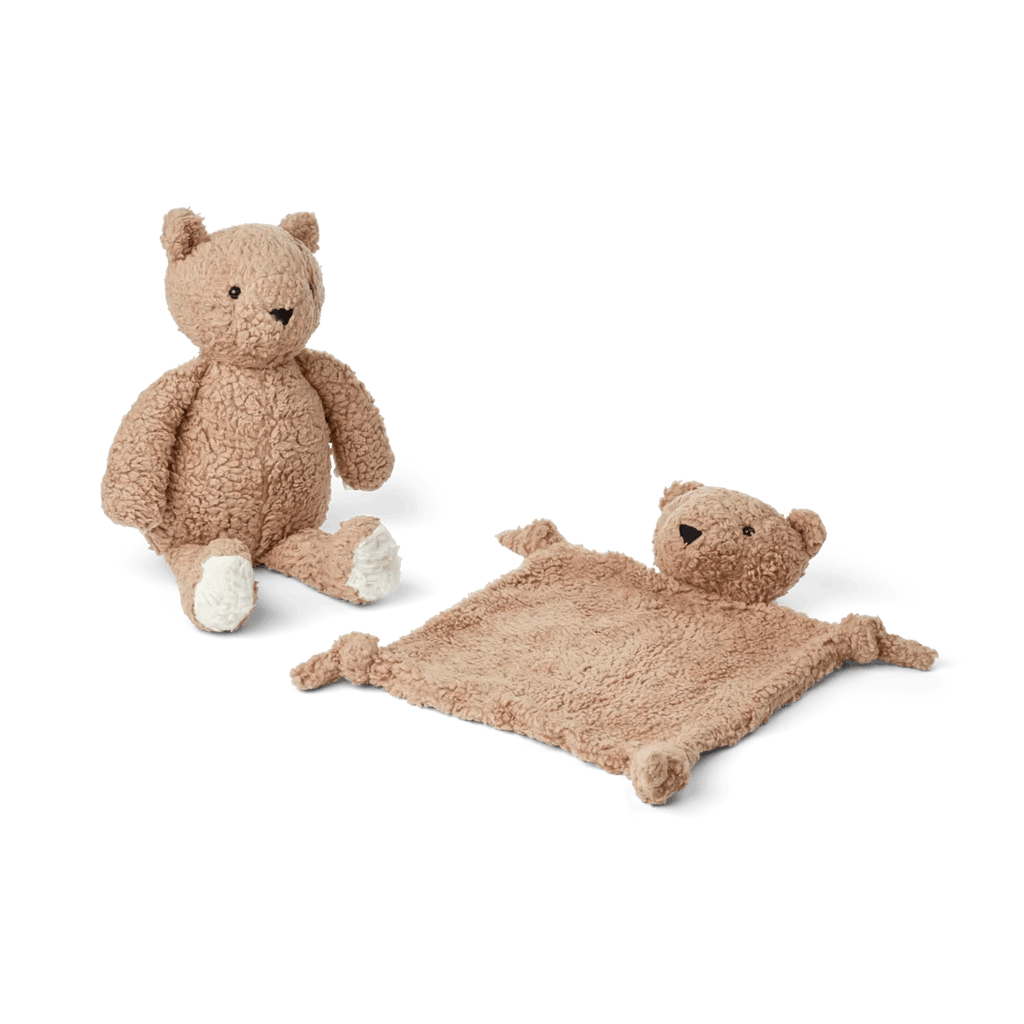 Liewood Ted Baby Gift Set - Mr Bear / Beige - Radish Loves