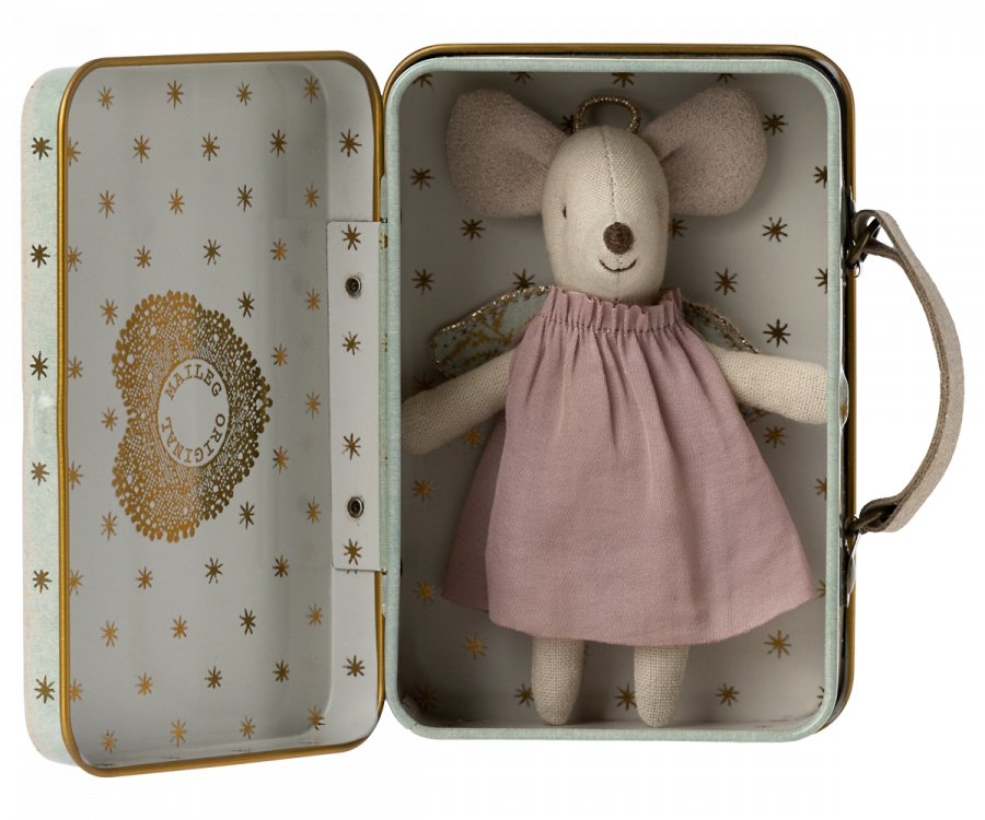 Maileg Angel Mouse In Suitcase - Radish Loves