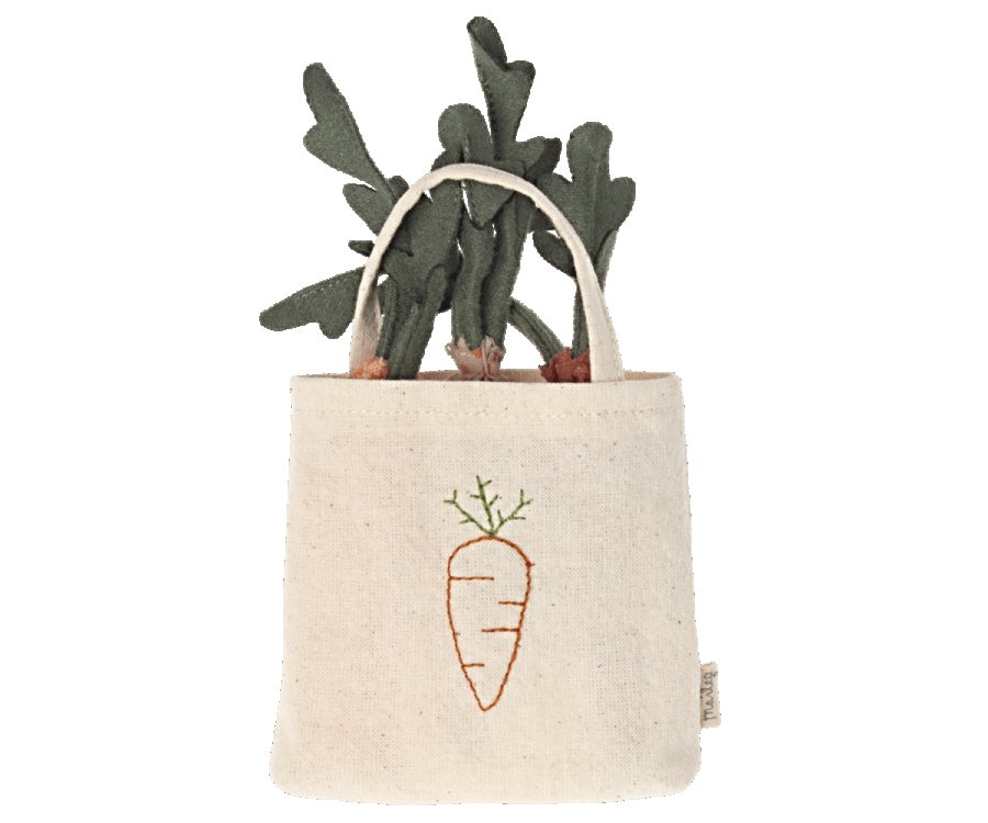 Maileg Carrots In Shopping Bag - Radish Loves