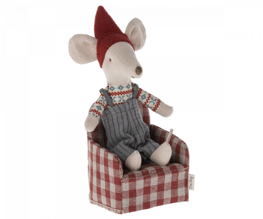 Maileg Chair Mouse Red - Radish Loves