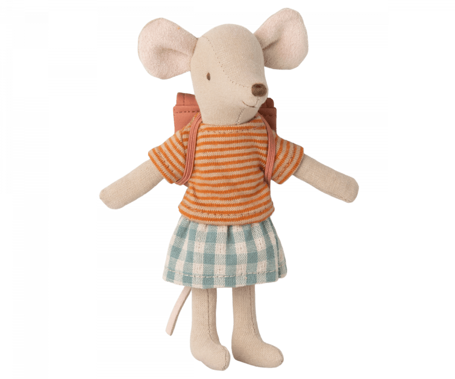 Maileg Clothes and Bag For Big Sister Mouse - Old Rose - Radish Loves