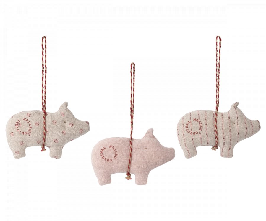 Maileg Fabric Pig Ornament - Radish Loves