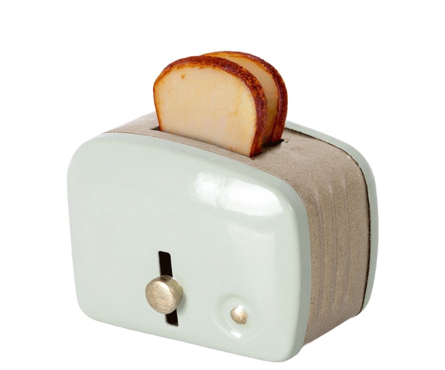 Maileg Miniature Toaster And Bread Mint - Radish Loves