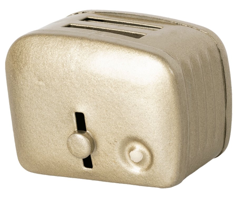 Maileg Miniature Toaster And Bread Silver - Radish Loves