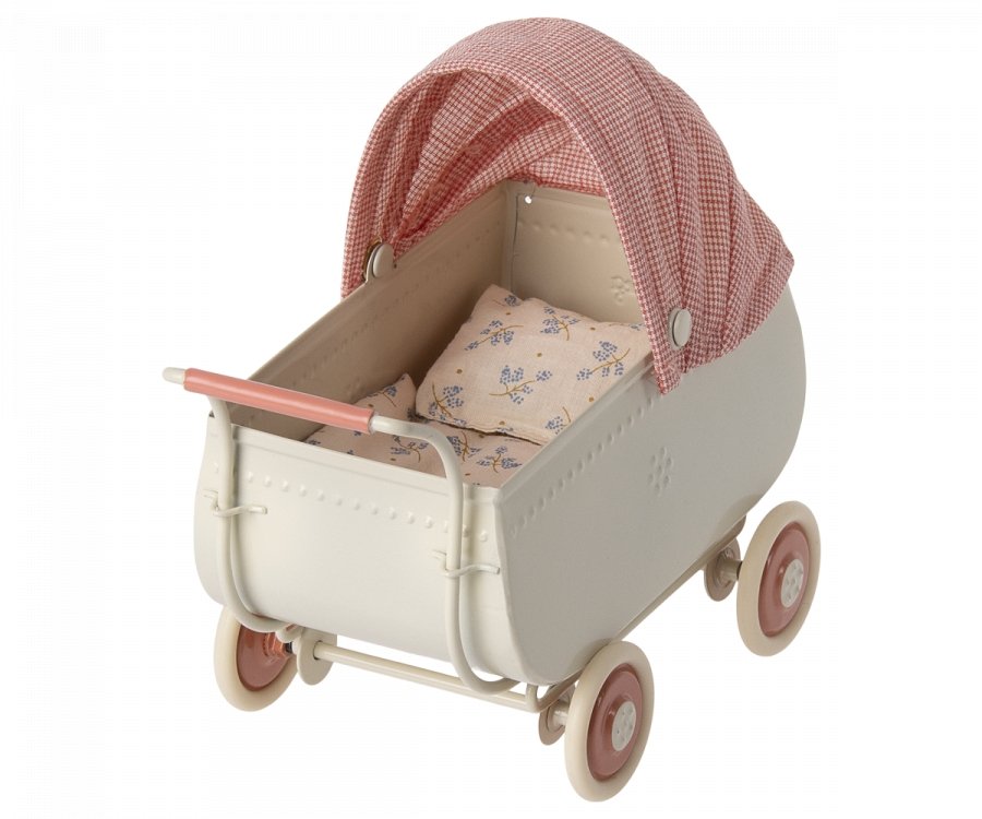 Maileg Pram Micro Coral - Radish Loves