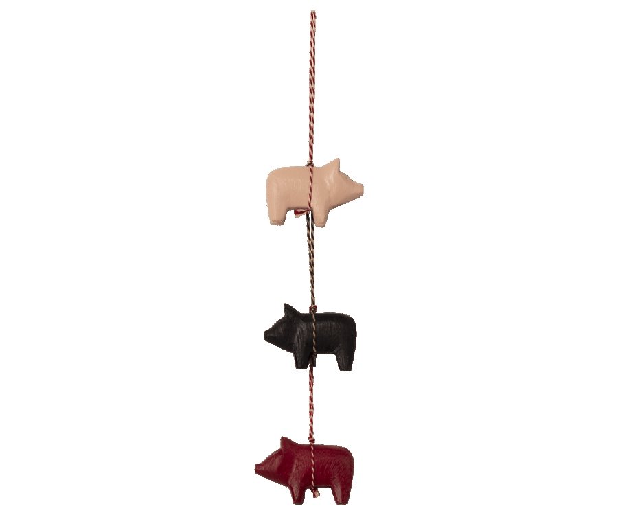 Maileg Woden Pig Ornament - Radish Loves