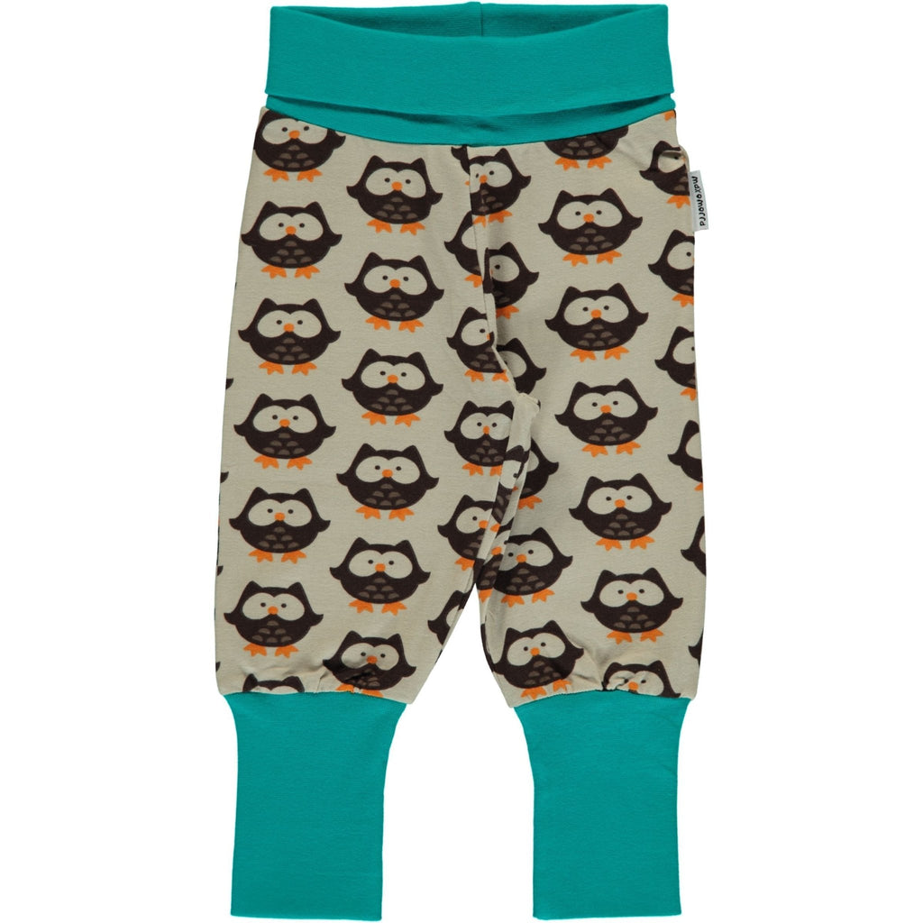 Maxomorra Owl Rib Pants - Radish Loves