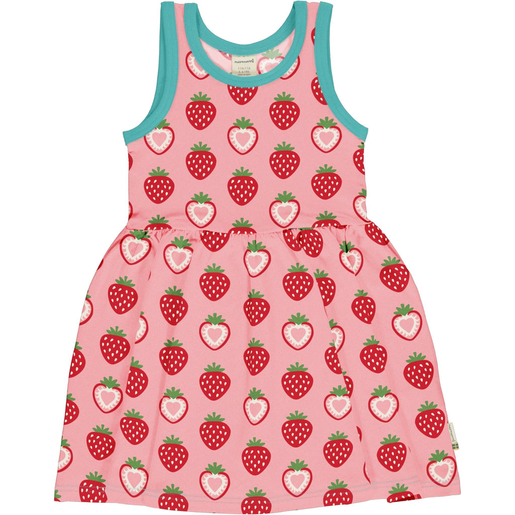 Maxomorra Strawberry Sleeveless Spin Dress - Radish Loves