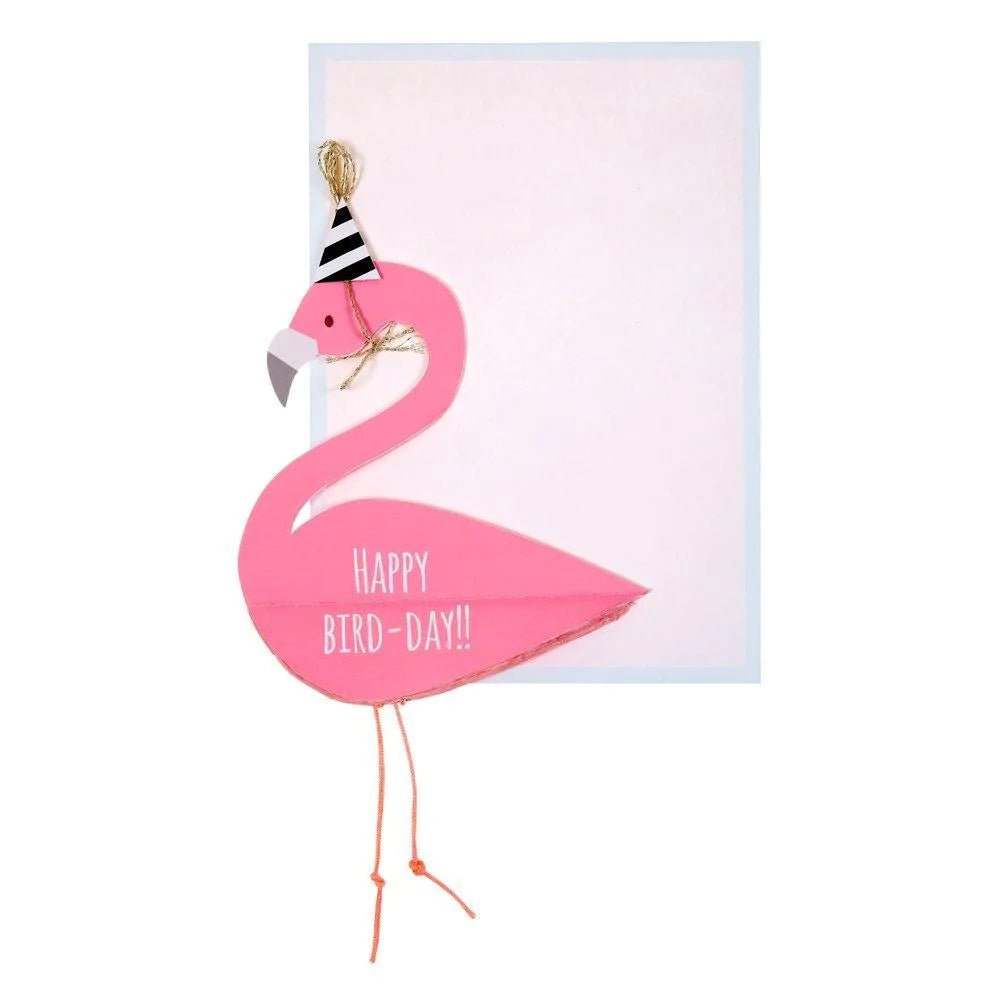 Meri Meri Flamingo Honeycomb Card - Radish Loves