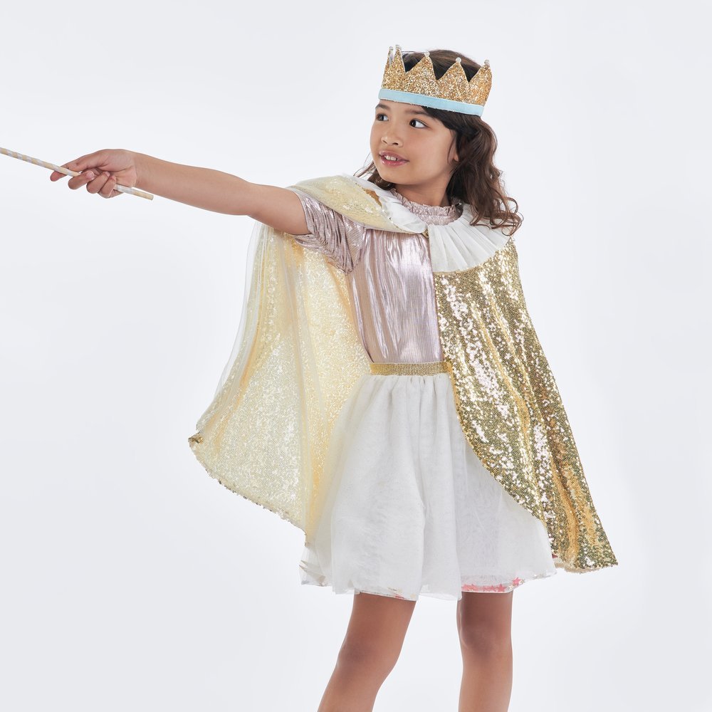 Meri Meri Gold Sparkle Cape Costume - Radish Loves