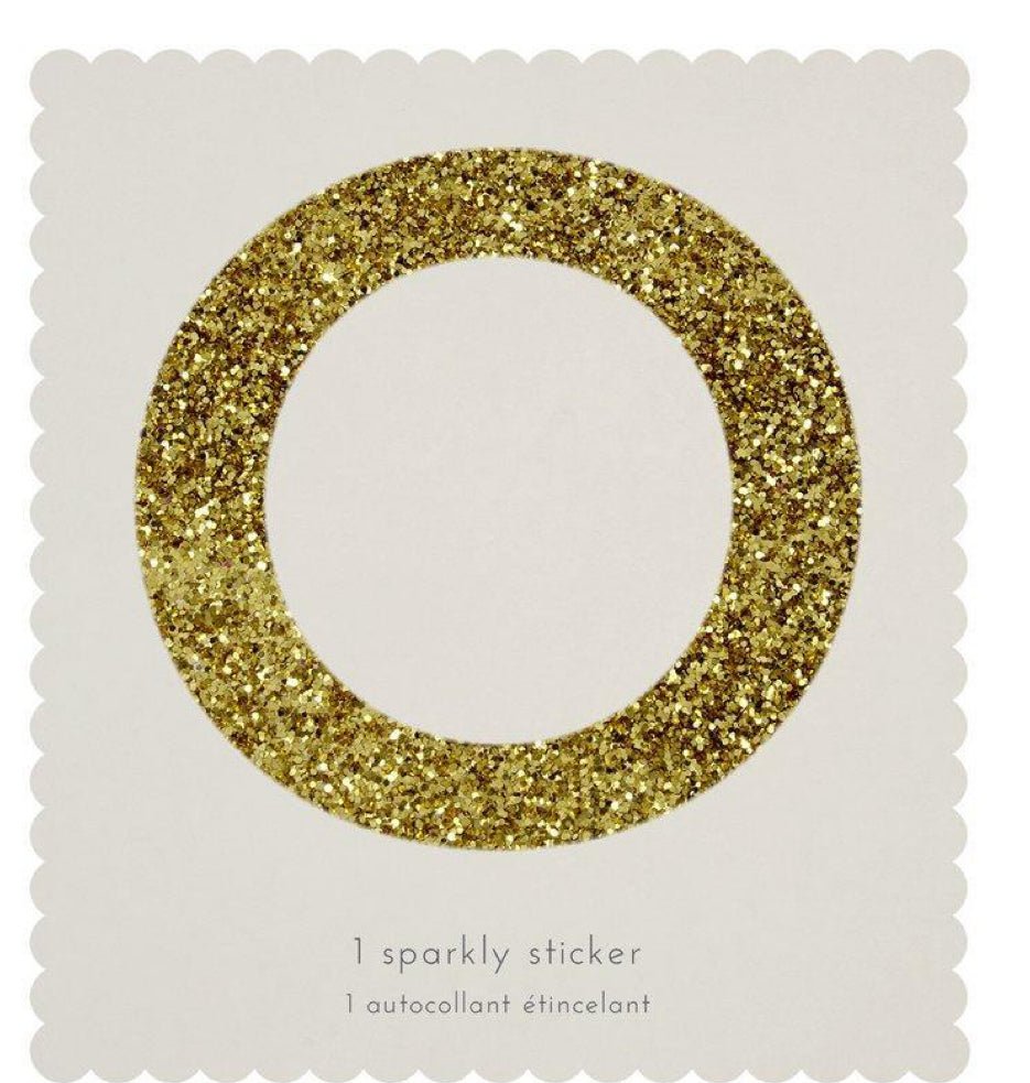 Meri Meri O Sparkly Sticker - Radish Loves