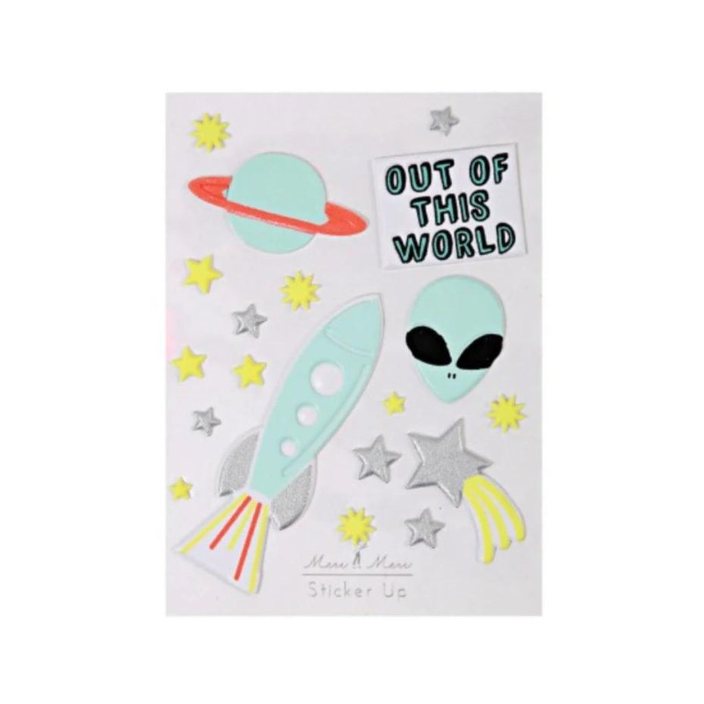 Meri Meri Out Of This World Puffy Stickers - Radish Loves