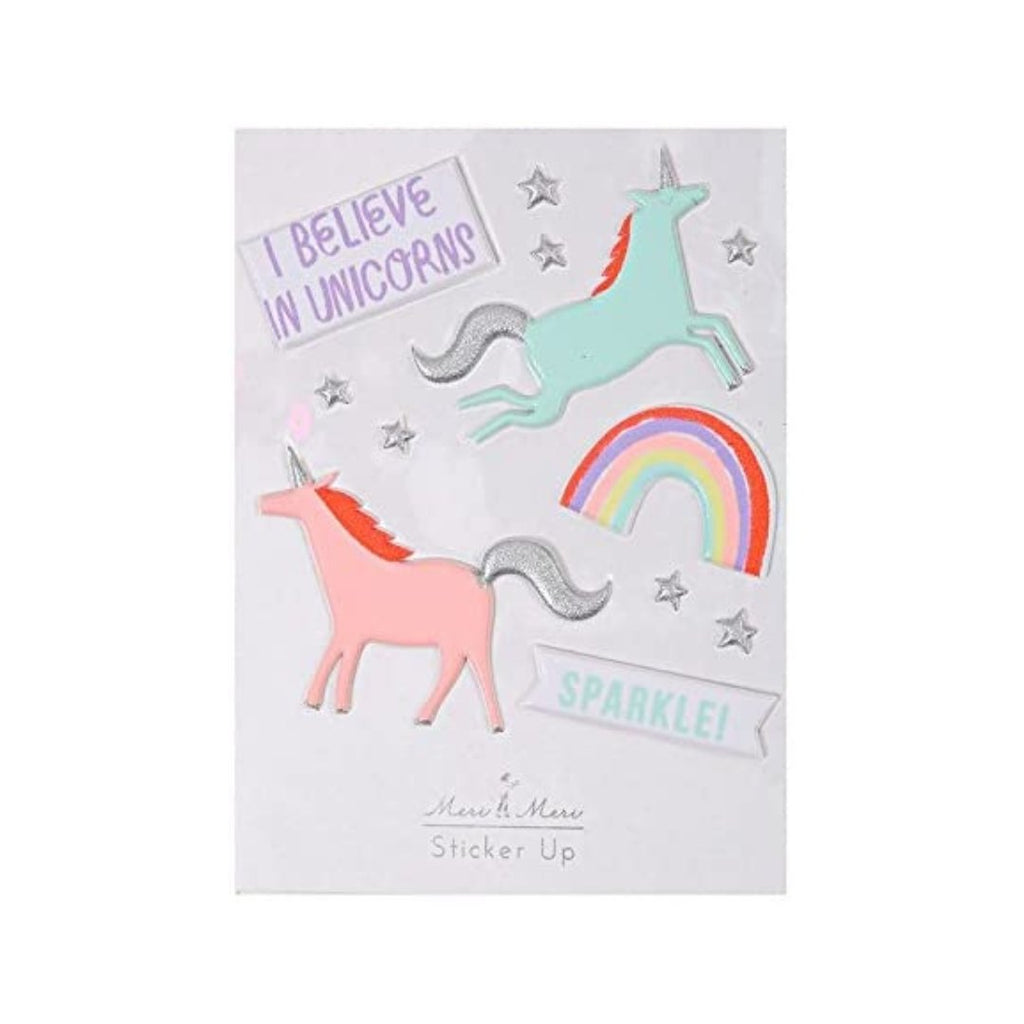 Meri Meri Puffy Stickers Unicorn - Radish Loves