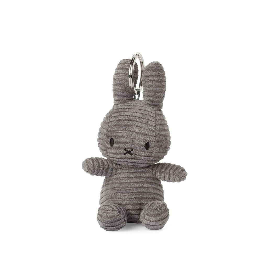 Miffy Corduroy Keyring Grey - Radish Loves