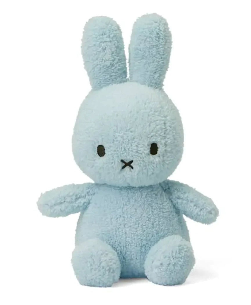 Miffy Terry Towel Soft Toy Light Blue - Radish Loves