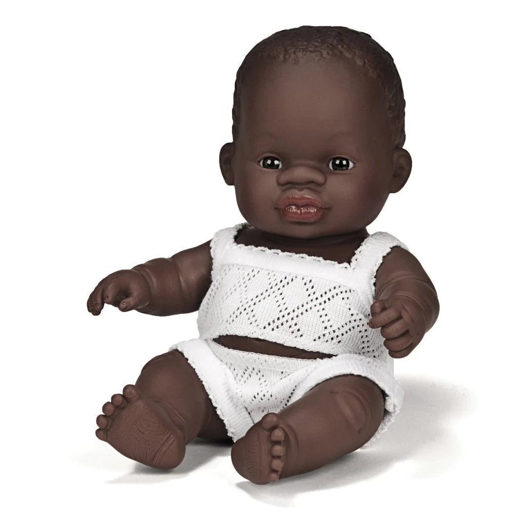 Miniland Baby Doll African Girl - 21cm - Radish Loves