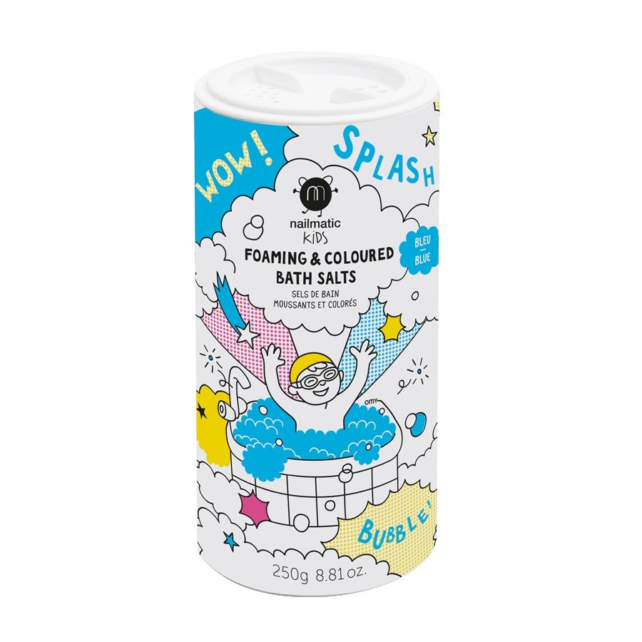 Nailmatic Foaming Bath Salts - Blue - Radish Loves