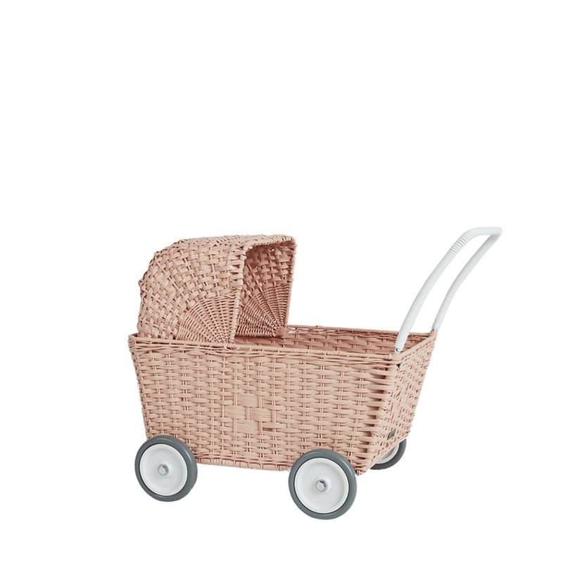Olli Ella Rattan Strolley - Rose - Radish Loves