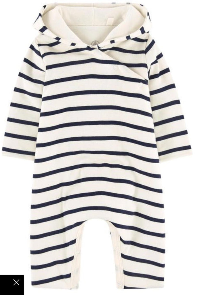 Petit Bateau Breton Stripe Pramsuit - Radish Loves