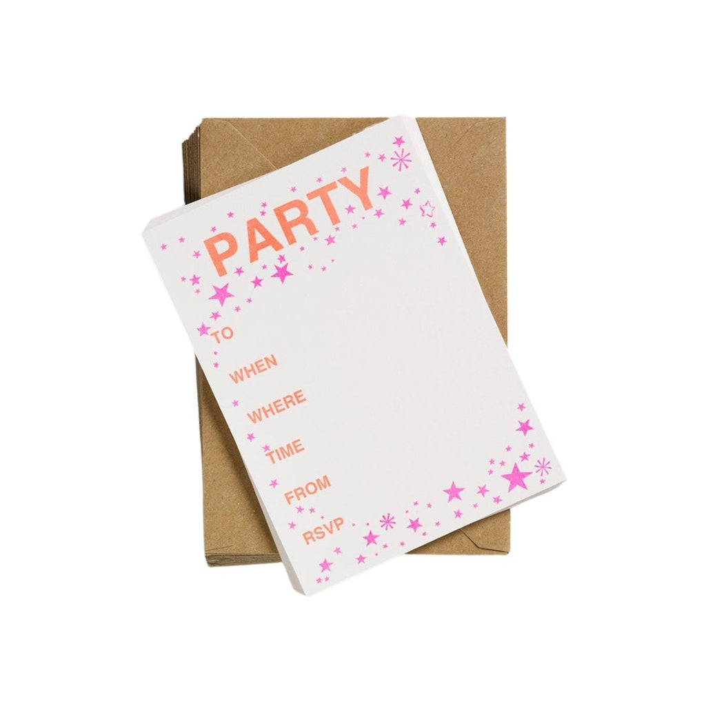 Petra Boase Party Invites Pink - Radish Loves