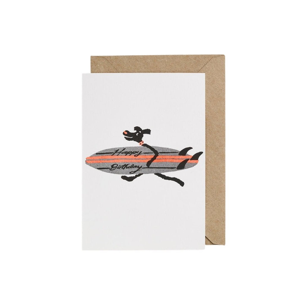 Petra Boase Rascals Cards Surfing Dog - Radish Loves