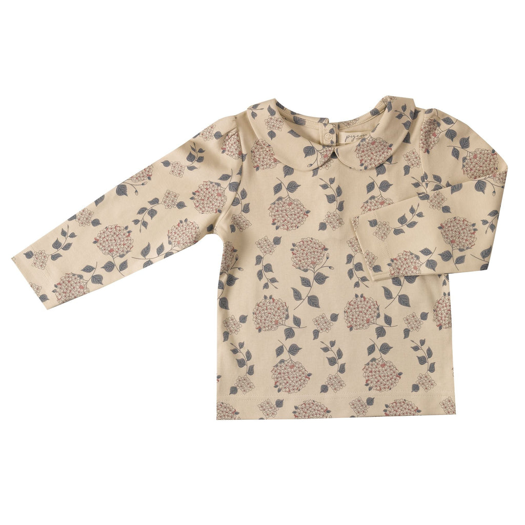 Pigeon Organics Winter Floral Peter Pan Collar Blouse - Radish Loves