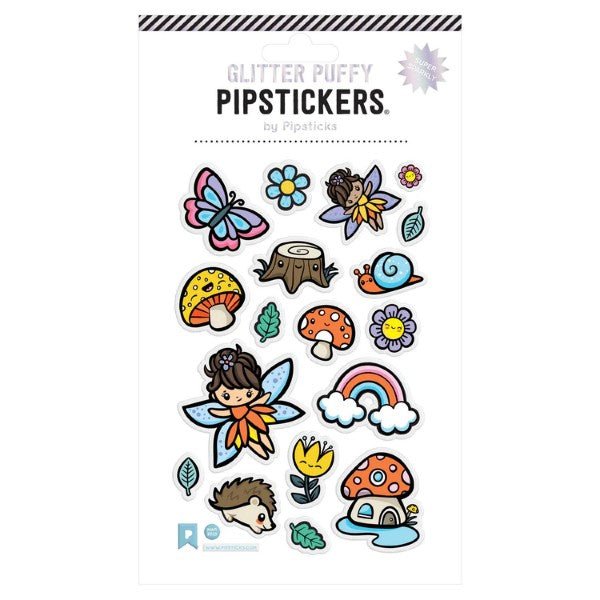 Pipsticks Glitter Puffy Forest Fairies Stickers - Radish Loves