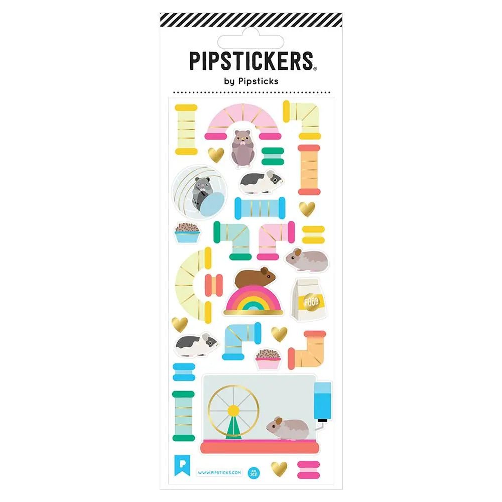 Pipsticks Hamster Habitat Stickers - Radish Loves