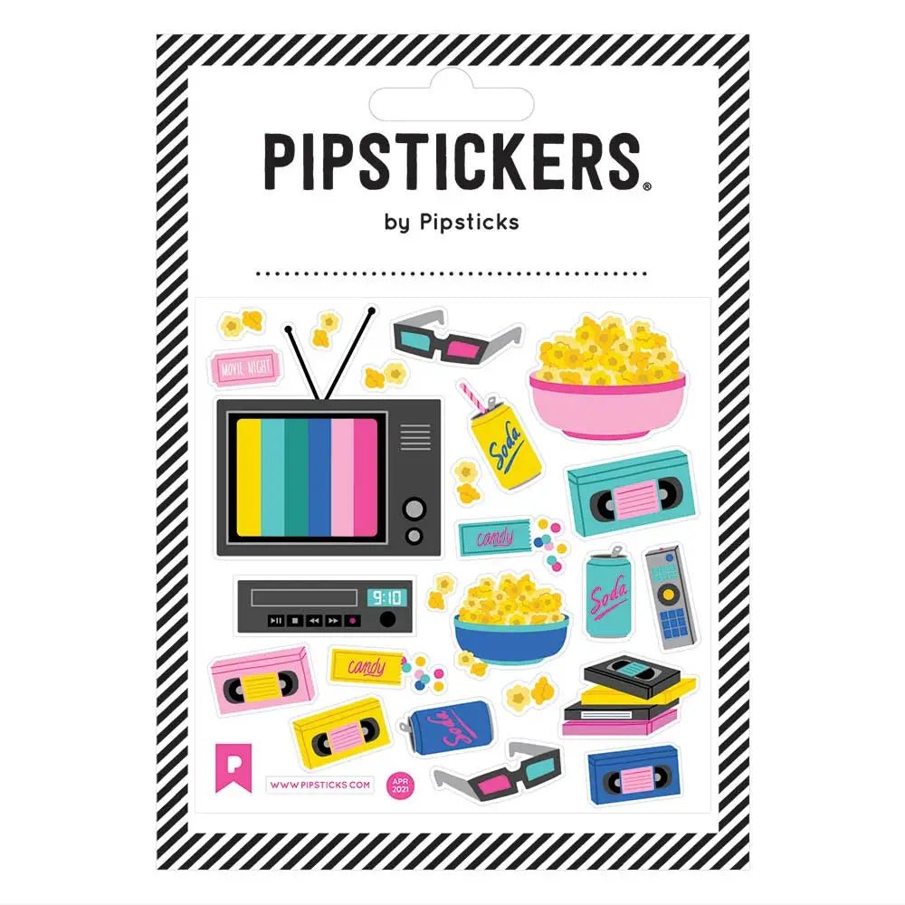Pipsticks Movie Night Stickers - Radish Loves