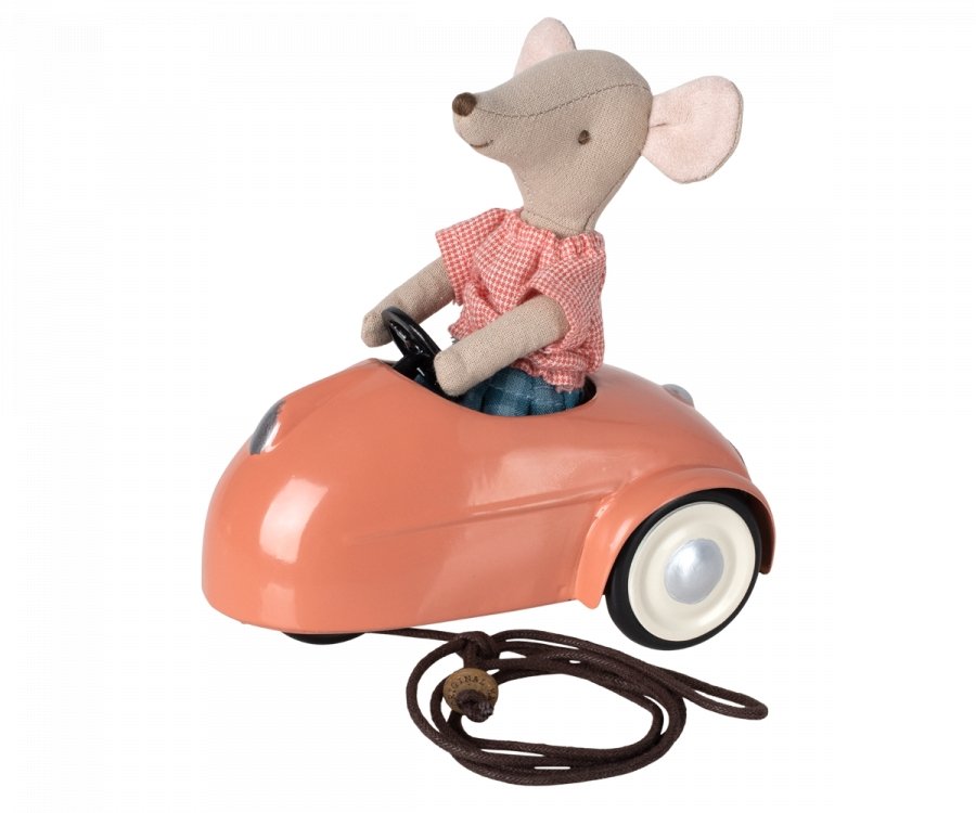 PRE ORDER Maileg Mouse Car - Coral - Radish Loves