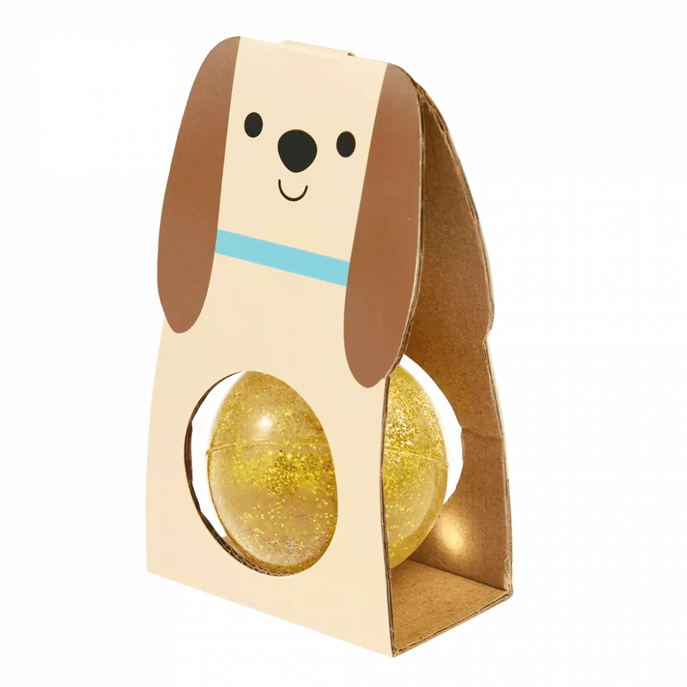 Rex London Glitter Bouncy Ball - Gold Dog - Radish Loves