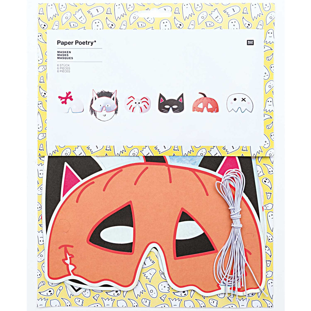 Rico Design Paper Poetry Halloween Masks - Radish Loves
