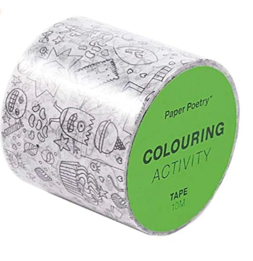 Rico Design Paper Poetry Tape XL Colouring Act Monster - Radish Loves