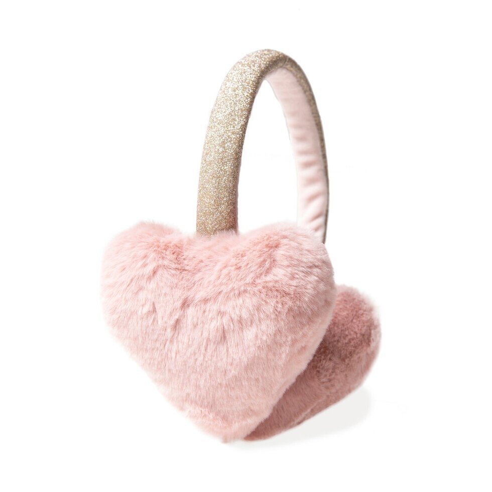 Rockahula Fluffy Love Heart Earmuffs - Radish Loves
