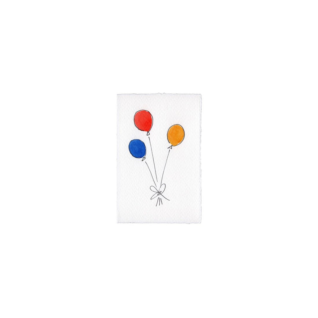 Scribble & Daub Balloons Card - Radish Loves