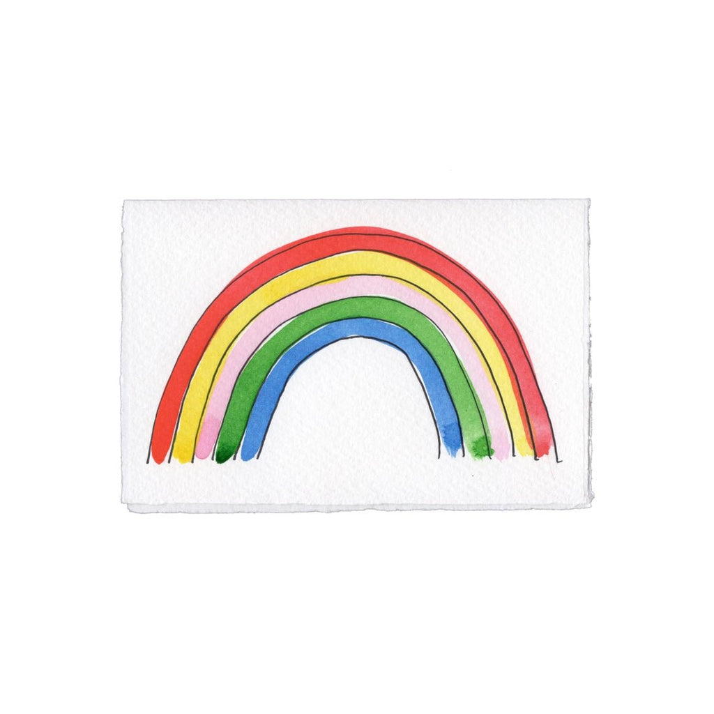 Scribble & Daub Little Rainbow Card - Radish Loves