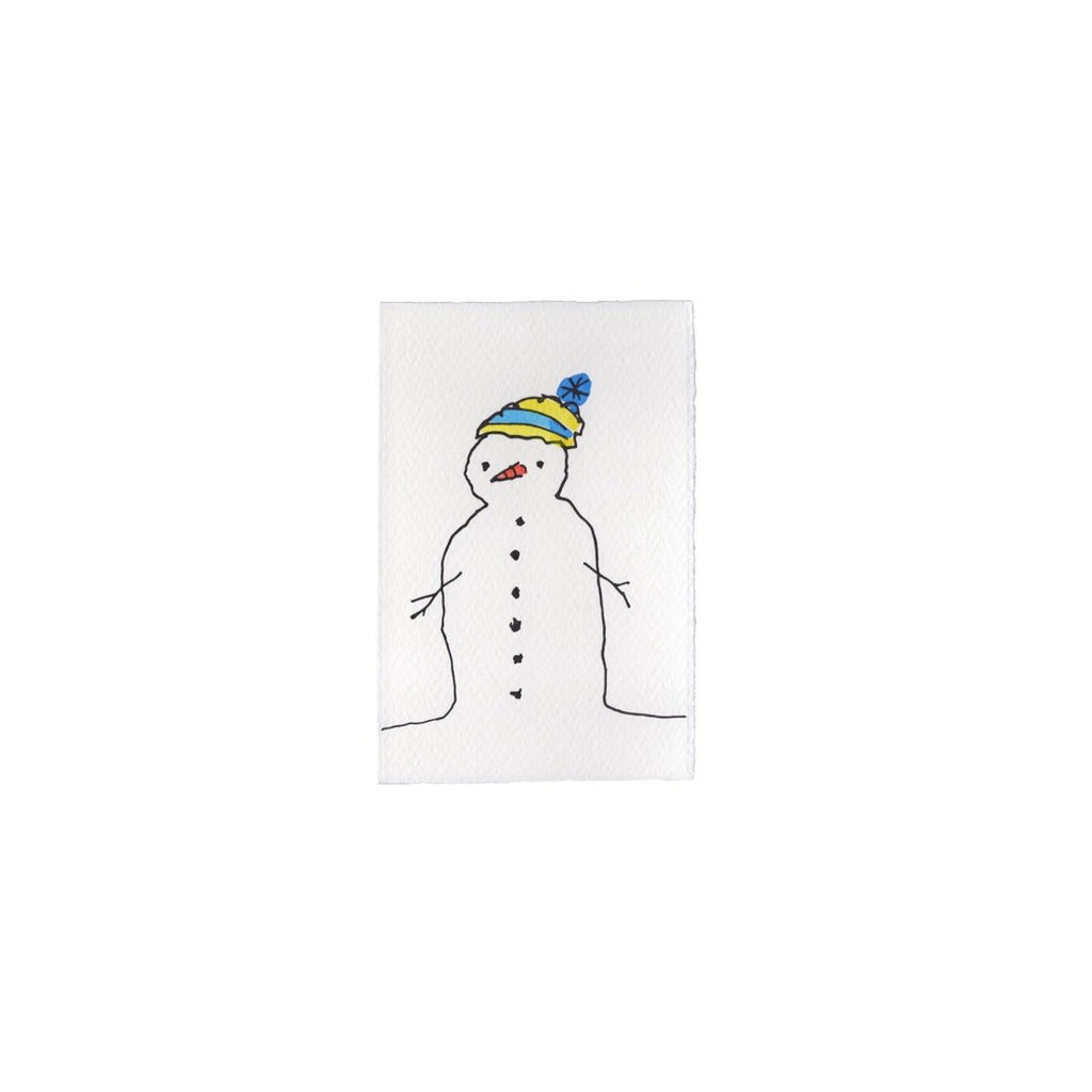 Scribble & Daub Snowman Christmas Card - Radish Loves