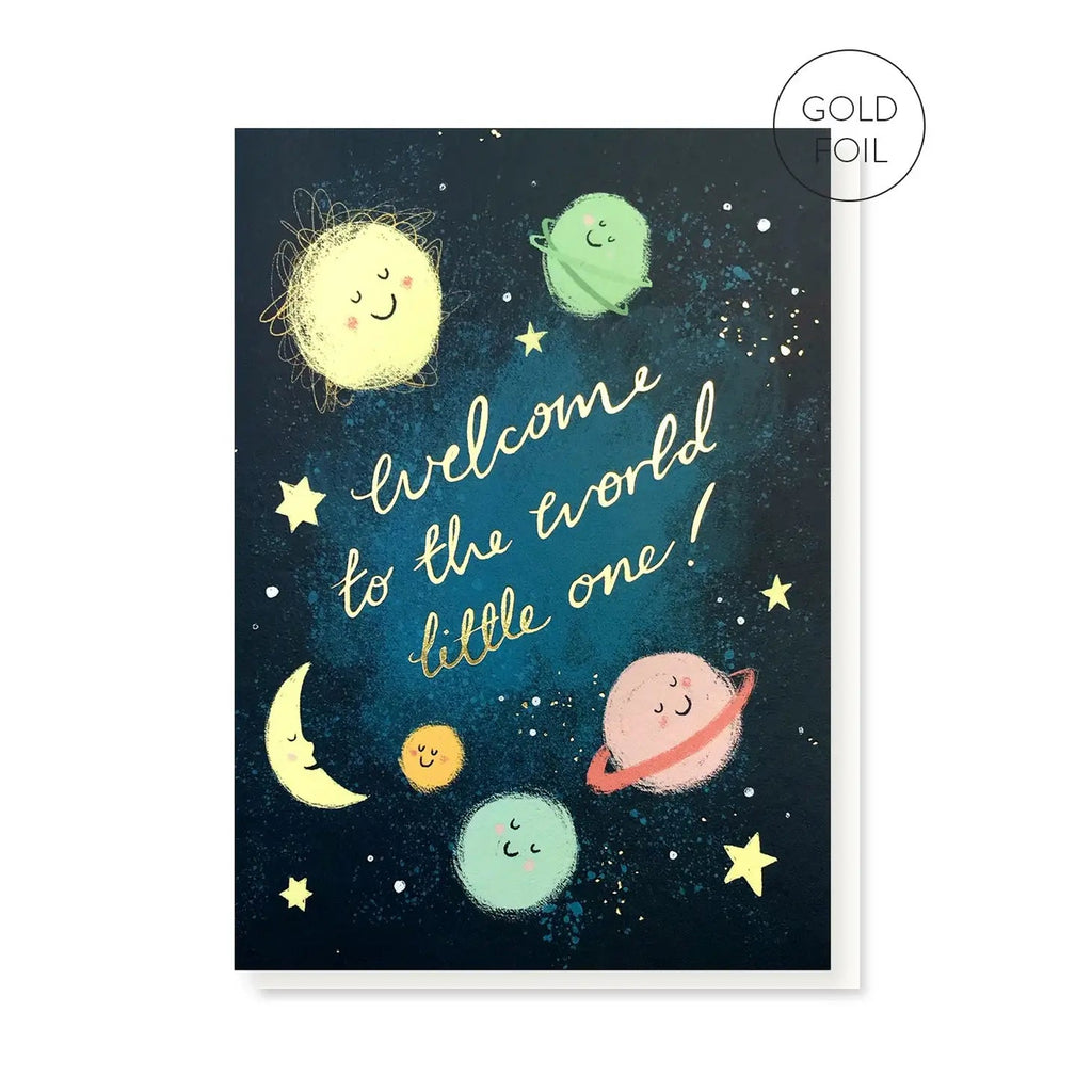 Stormy Knight Welcome Little One Card - Radish Loves