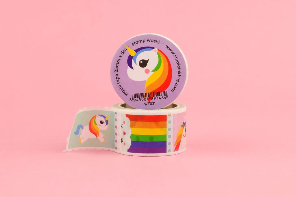 Studio Inktvis Unicorn Rainbow Stamp Washi Tape - Radish Loves