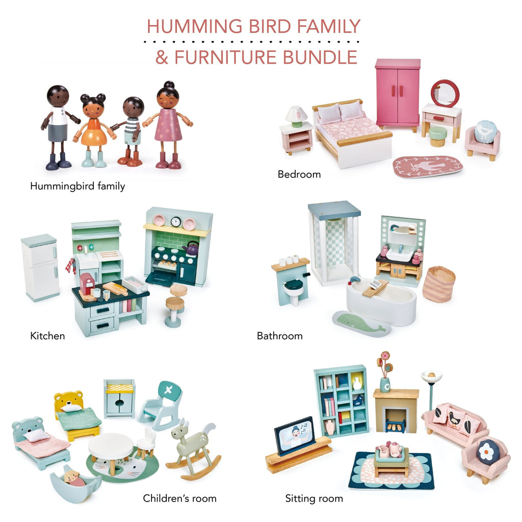 Tender Leaf Toys Hummingbird Family & Furniture Bundle - Radish Loves