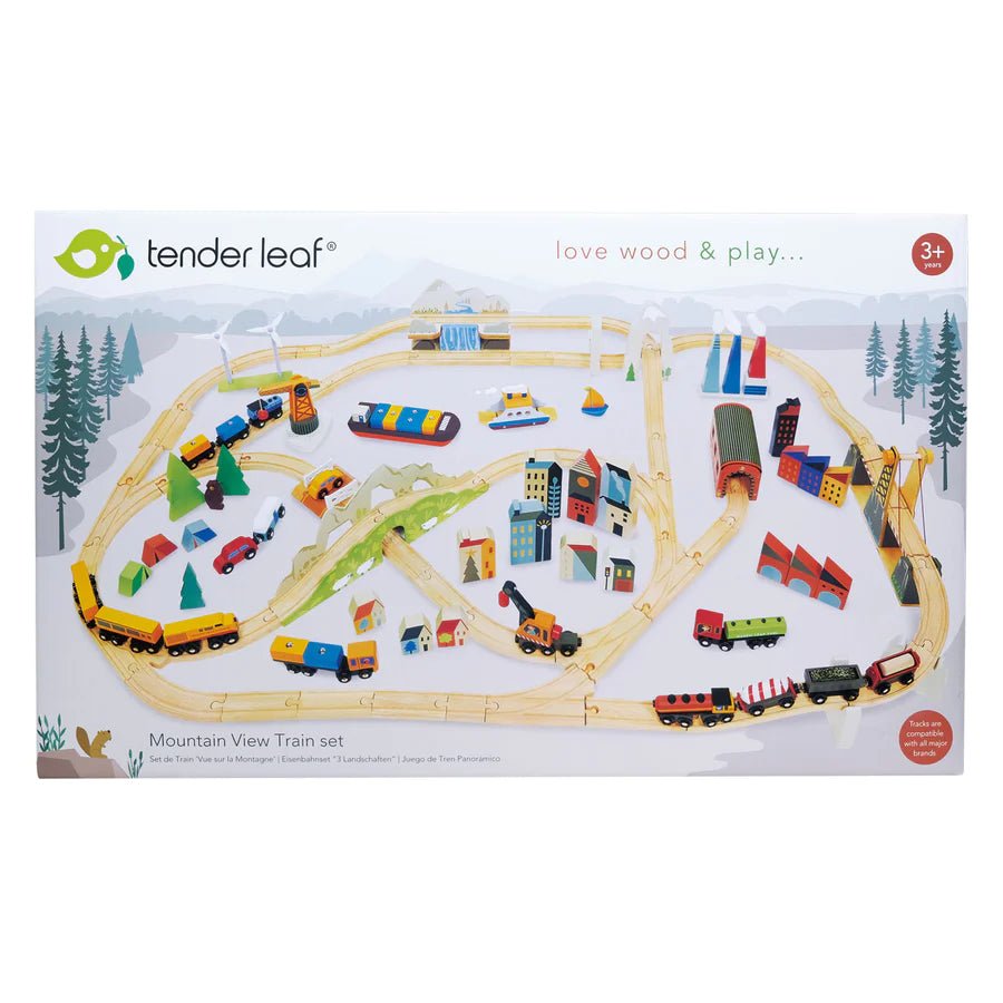Tender Leaf Toys Mountain View Train Set - Radish Loves