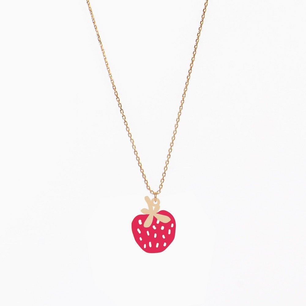 Titlee Lottie Strawberry Necklace - Radish Loves