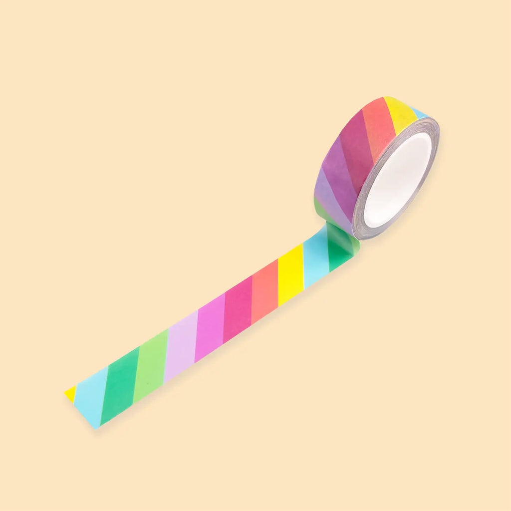 Wow Goods Colourful Stripes Washi Tape 10m - Radish Loves